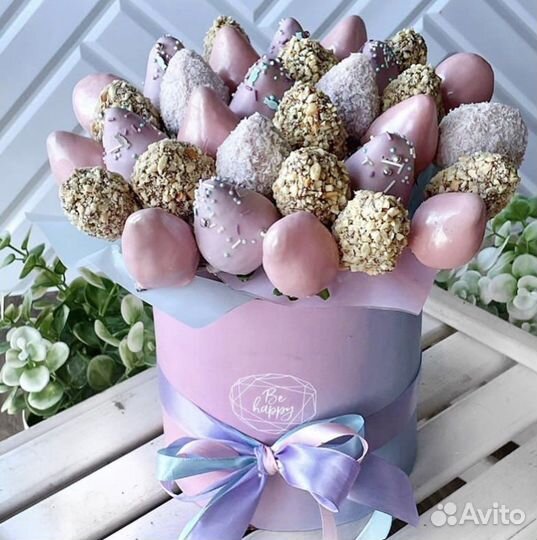 Съедобные букеты / клубника в шоколаде