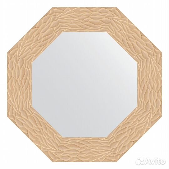 Зеркало Evoform Octagon BY 3796 57x57 золотые дюны