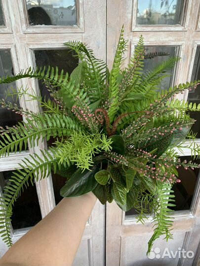 Кашпо с папоротником