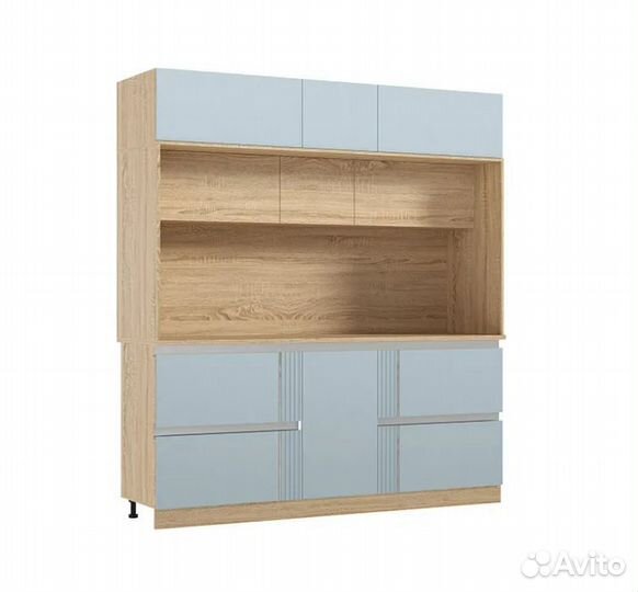 Центральная секция Карина 2.05 м сонома / пластер