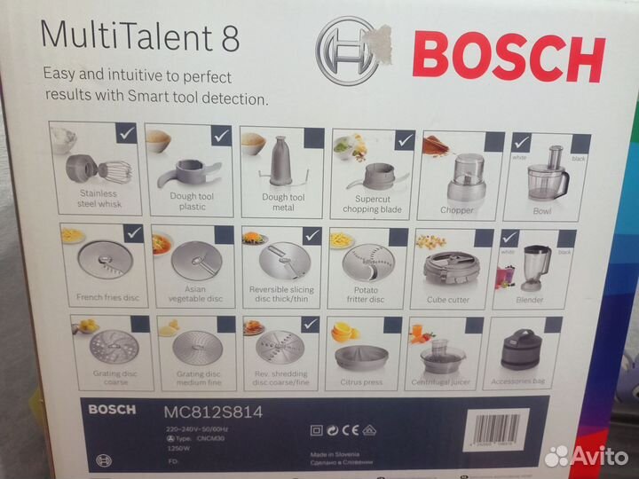 Кухонный кoмбaйн Bоsсh мultiтаlеnt 8 mс812S814