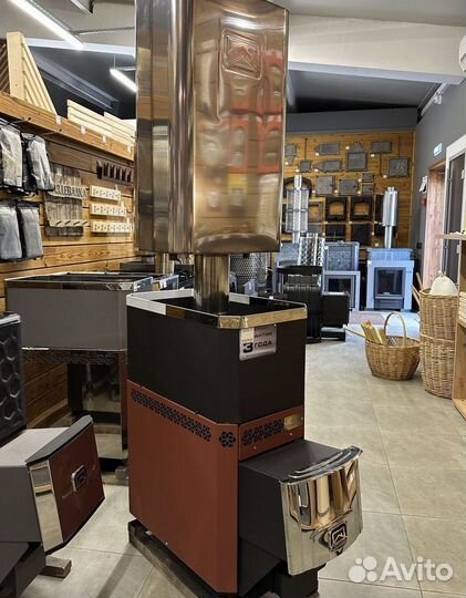 Печь для бани Русь 18Л с баком для воды