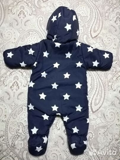 Зимний комбинезон crockid зайчик 68 74