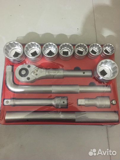 Набор торцевых головок 3/4 с принадлежностями