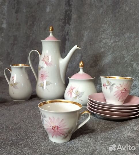 Сервиз кофейный фарфор рижский