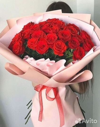 Длинные высокие розы 110 150 160 180 200 см