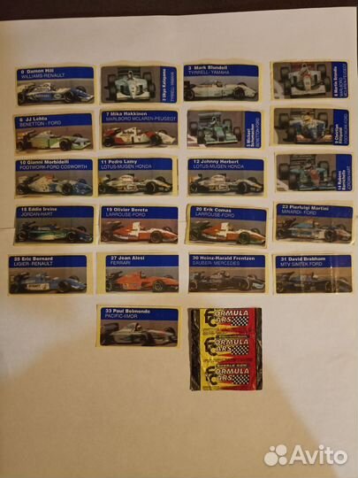 Formula Cars (Полная серия 21 шт + обертка)