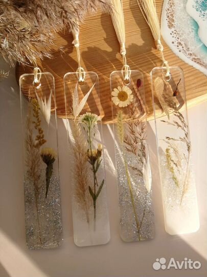 Закладка для книги из смолы Epoxy Resin art winter