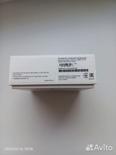 Airpods 2019 с кейсом, б/у