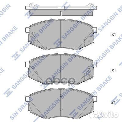Колодки тормозные SP1681 Sangsin brake