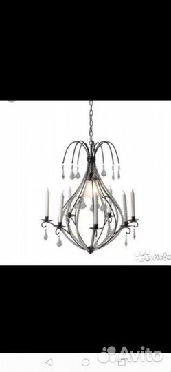 Люстра kristaller с подвесками Икеа