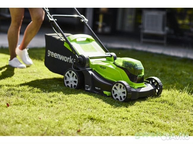 Газонокосилка greenworks G24X2LM41