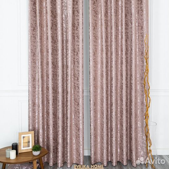 Комплект портьер Версаль Розовый шторы занавески