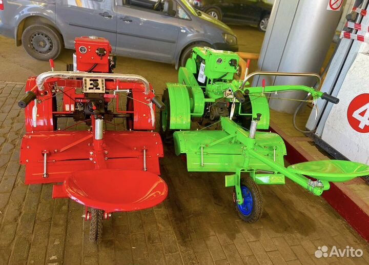 Мотоблок с водяным охлаждением дизель 15лс