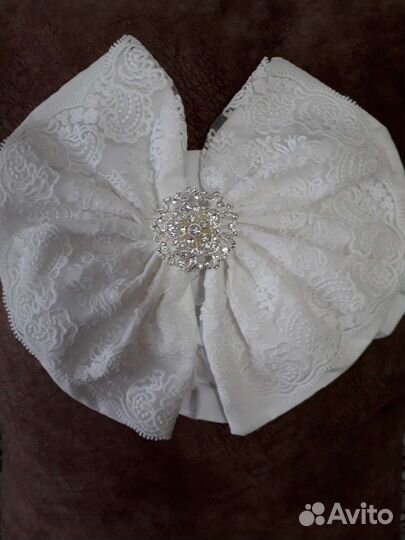 Бант. и уголок новые на выписку ребенка