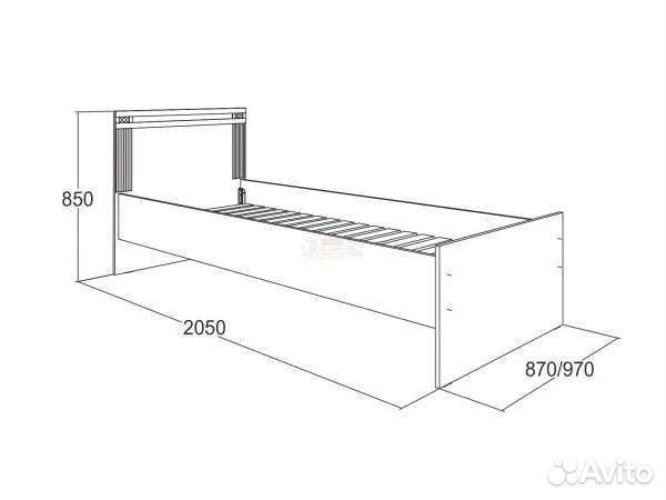 Кровать односпальная