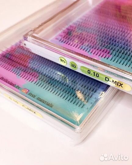 Ресницы готовые пучки 650 шт. Brillex lash