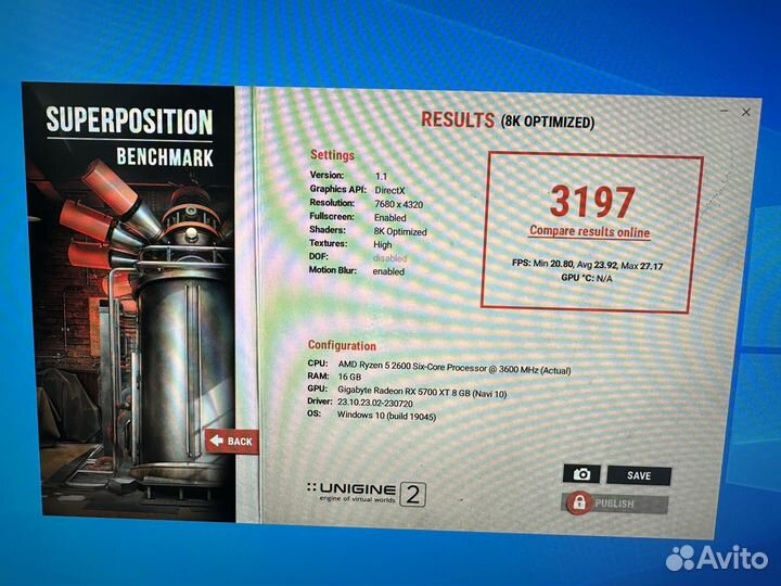 Gigabyte RX 5700XT Aorus 8гб