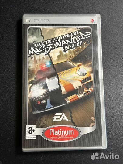 Диск с игрой Need for speed most wanted psp