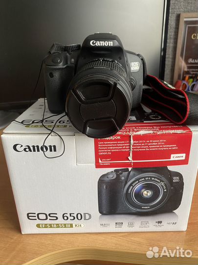 Зеркальный фотоаппарат canon eos 650d