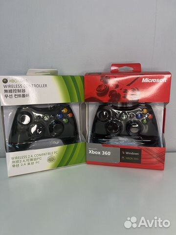 Геймпад xbox 360 беспроводной и проводной джойстик