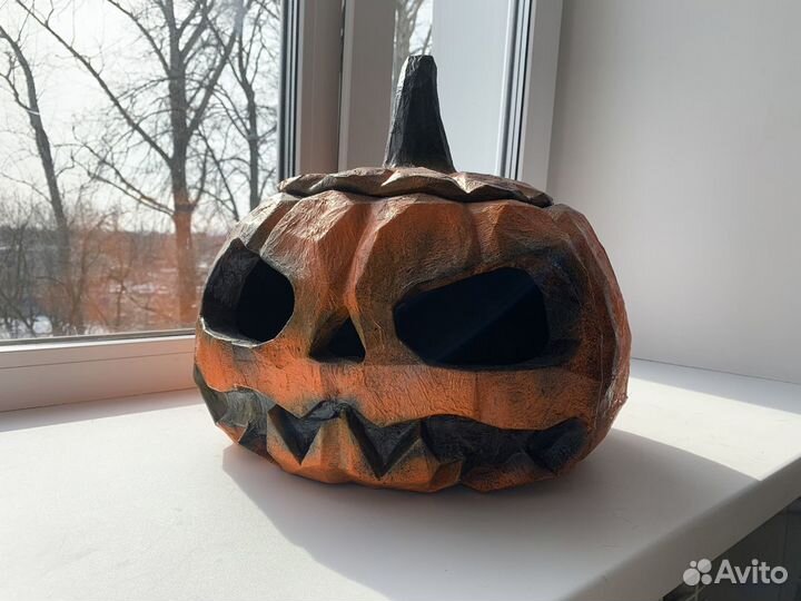 Тыква на Хэллоуин паперкрафт