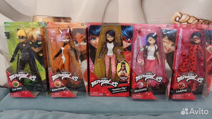 Кукла Леди Баг, Супер Кот, Рина Руж, Маринетт