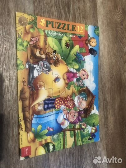 Пазлы 12 деталей 5 шт цена
