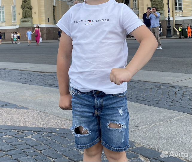 Джинсовые шорты 104-110