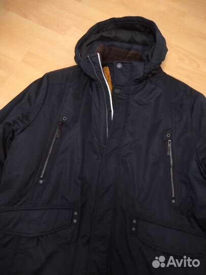 Мужская зимняя куртка, 2 в 1, зимняя куртка р68