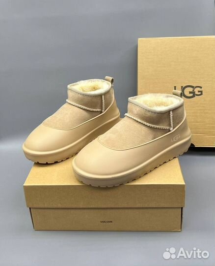 Угги UGG Ultra Mini Tasman «Sand» с галошей