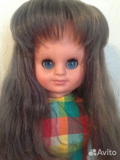 Кукла ГДР с длинными волосами
