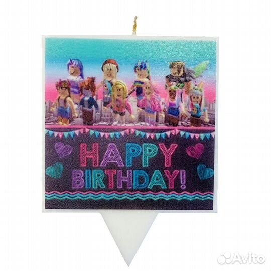 Набор из 6 свечей для торта Роблокс