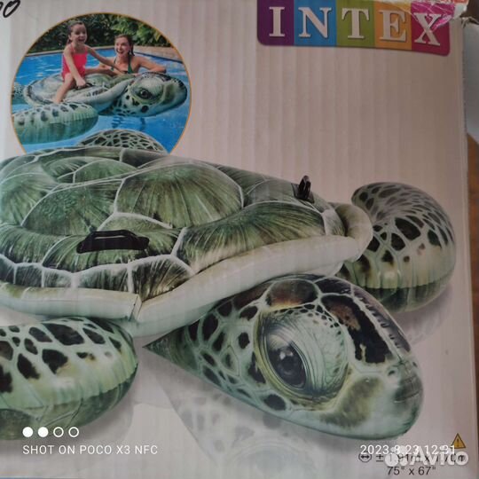 Матрас черепаха intex б/у