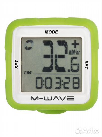 Велокомп 14 функций, M-wave, беспровод, селикон