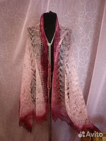 Палантин пуховый