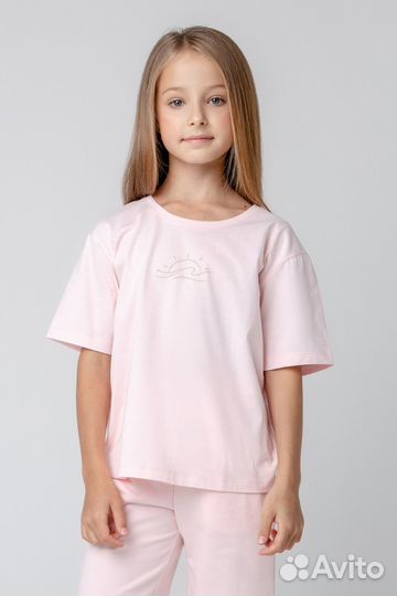 Футболка для девочки Crockid кр 302032 свет (152)