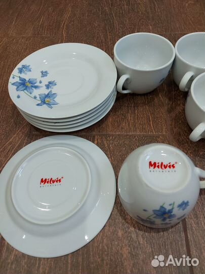 Чашки и тарелки Milvis
