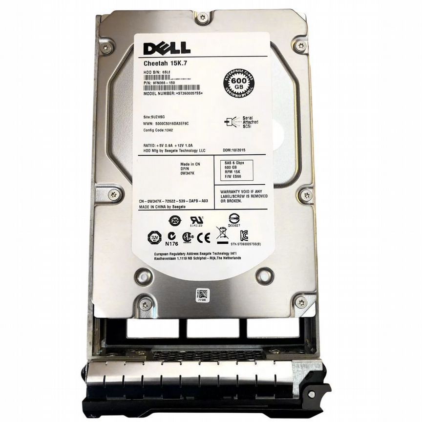 [W347K] Жесткий Диск Dell 600gb Sas 3,5" Hdd W347k