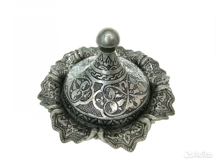 Конфетница Сахарница Лукумница античное серебро