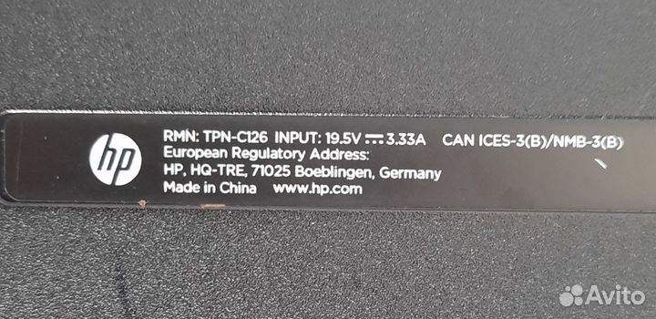 HP TPN-C126