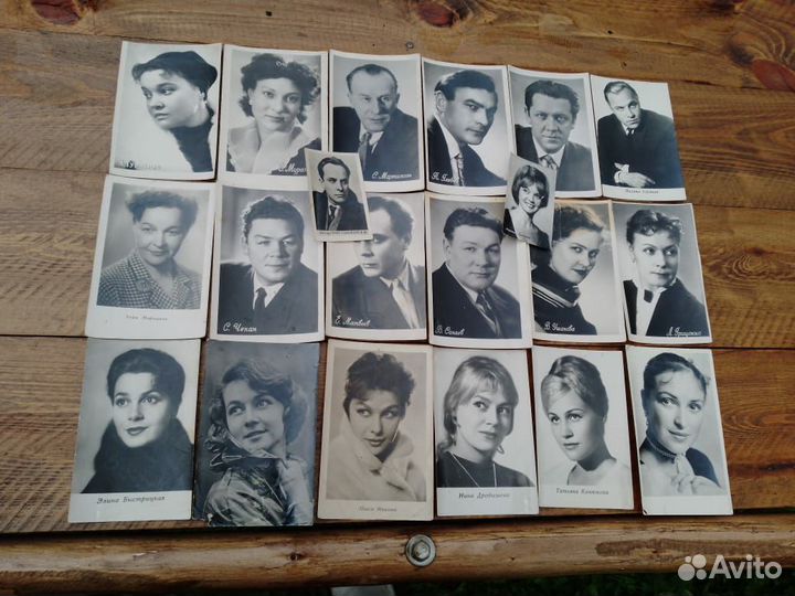 Открытки СССР фото знаменитостей