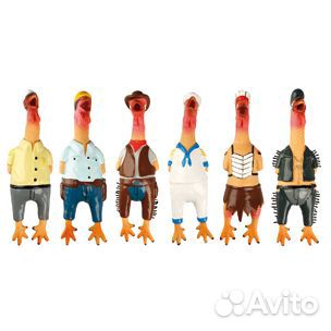 Flamingo Игрушка для собак цыпленок в одежде 24 см