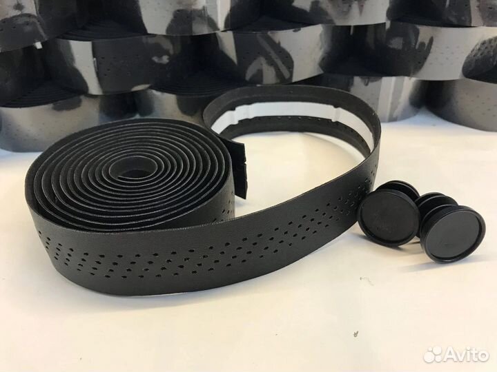 Обмотка руля для шоссейника 2шт, заглушки