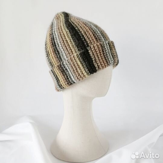 Шапка вязаная женская, шерсть