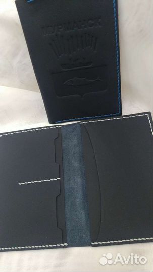 Обложка на паспорт, натуральная кожа