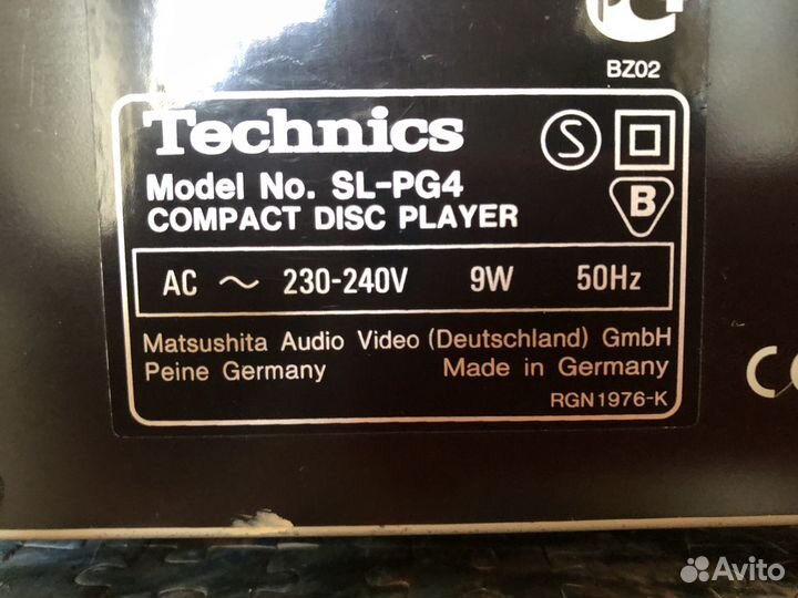 CD проигрыватель Technics SL-PG4