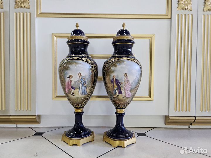 Sevres Вазы парные Севр Франция