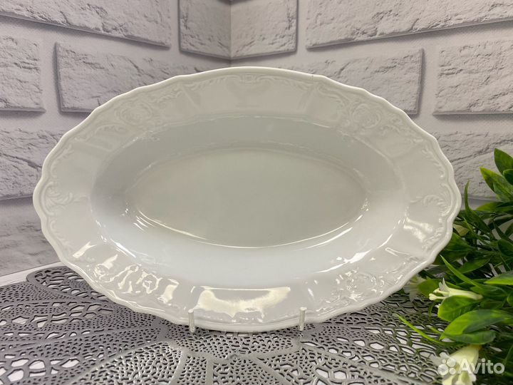 Блюдо овальное 24 см, Селедочница Бернадотте