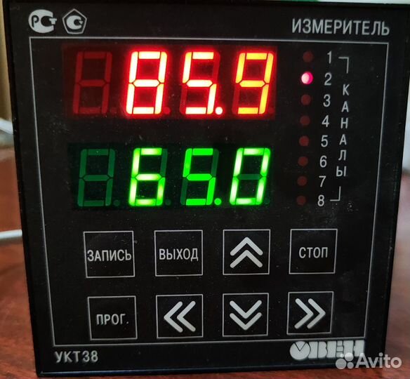 Прибор измерител укт38 8 - ми канальный овен